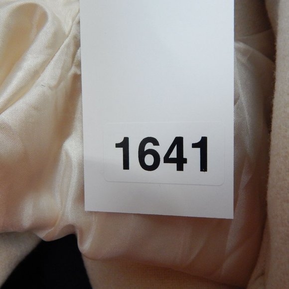 Pea Coat Women's Mid Length Cream Dress Size M - Picture 10 of 10